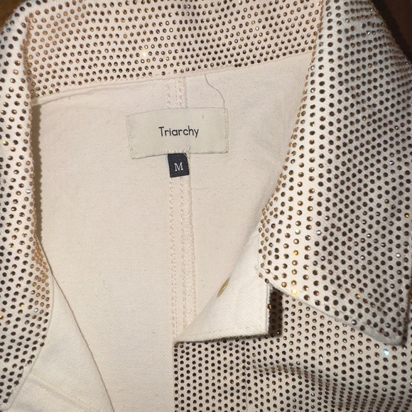 TRIARCHY Ms. Cali Crystal Embellished Denim Jacket - Picture 8 of 9